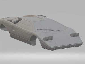 lamborghinicountach lp 400 3D Print Model