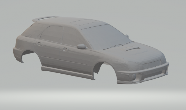subaru impreza wrx sti wagon 2002 Model do druku 3D .c4d .max .obj .3ds .fbx .stl .blend 