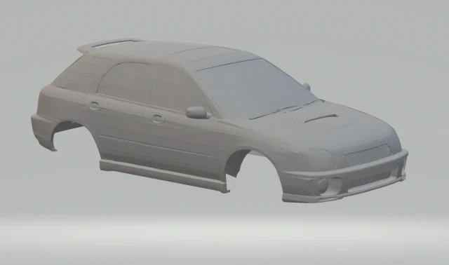 subaru impreza wrx sti wagon 2002 3D Print Model .c4d .max .obj .3ds .fbx .stl .blend 