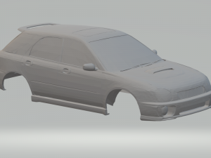 subaru impreza wrx sti wagon 2002 3D Принт Модель