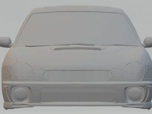 subaru impreza wrx sti wagon 2002 Model do druku 3D