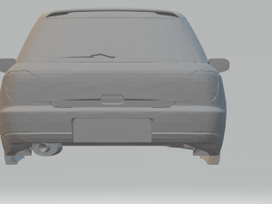subaru impreza wrx sti wagon 2002 Model do druku 3D