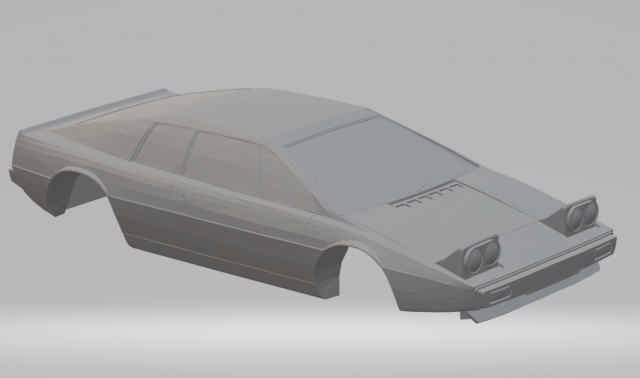 lotus espirit 3D प्रिंट मॉडल .c4d .max .obj .3ds .fbx .stl .blend 