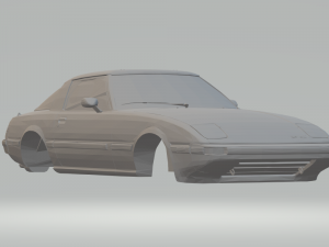 mazda rx7 1985 3Dプリントモデル