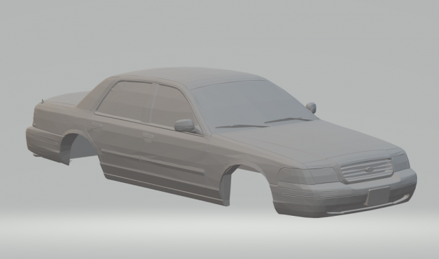crown victoria sedan 3D-printmodel .c4d .max .obj .3ds .fbx .stl .blend 