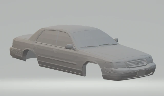 crown victoria sedan 3D Print Model .c4d .max .obj .3ds .fbx .stl .blend 