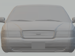 crown victoria sedan 3D-printmodel