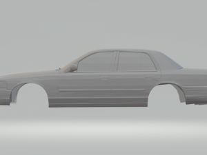 crown victoria sedan 3D-printmodel