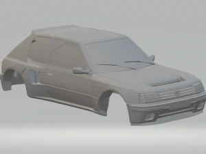 푸조 205 wrc 3D 프린트 모델