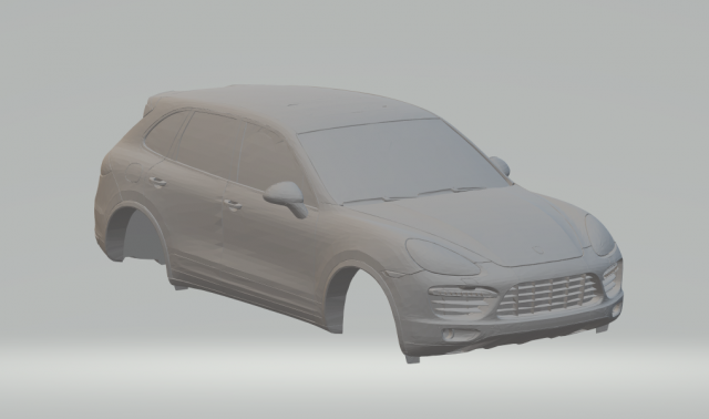porshe cayenne turbo 2014 3D 打印模型 .c4d .max .obj .3ds .fbx .stl .blend