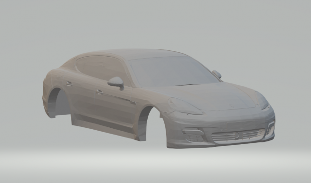 porsche panamera 3Dプリントモデル .c4d .max .obj .3ds .fbx .stl .blend 