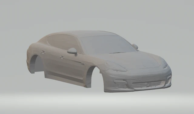 porsche panamera 3D Print Model .c4d .max .obj .3ds .fbx .stl .blend 
