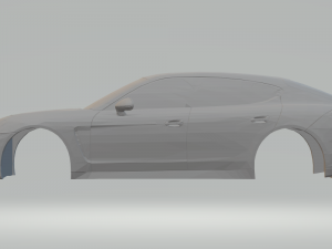 porsche panamera 3Dプリントモデル
