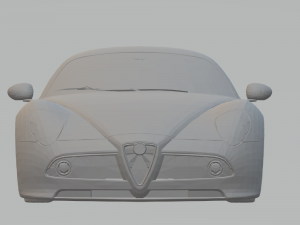 alfa romeo 8c 3Dプリントモデル