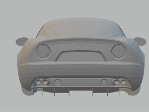 alfa romeo 8c 3Dプリントモデル