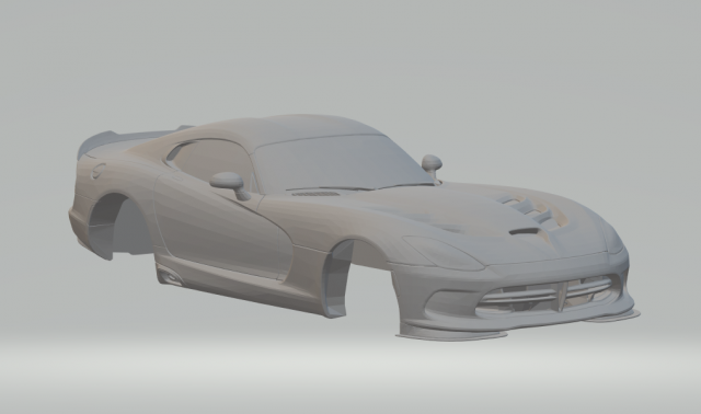 dodge viper edition gtc 2017 3Dプリントモデル .c4d .max .obj .3ds .fbx .stl .blend 