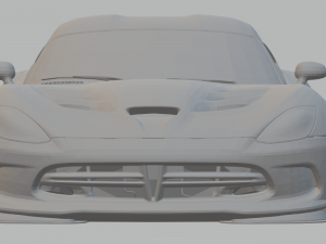 dodge viper edition gtc 2017 3Dプリントモデル