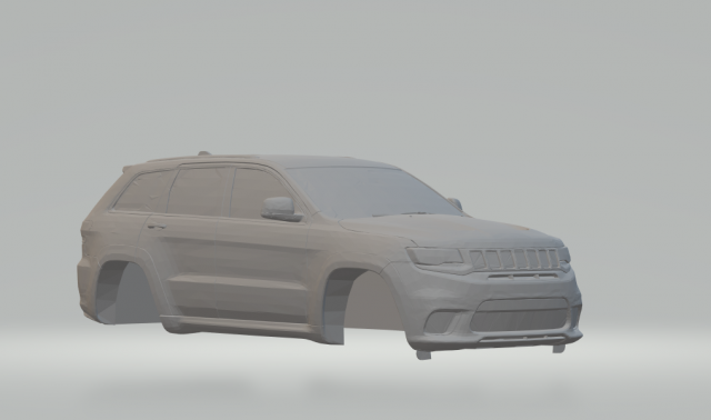 jeep grand cherokee trackhawk 2018 3D Print Model .c4d .max .obj .3ds .fbx .stl .blend 