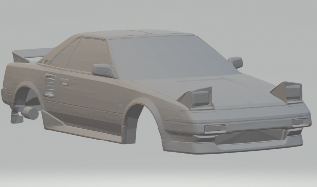 toyota mr2 1984 3D Print Model .c4d .max .obj .3ds .fbx .stl .blend 
