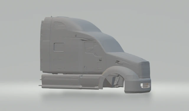 peterbilt 387 2009 3D Print Model .c4d .max .obj .3ds .fbx .stl .blend 