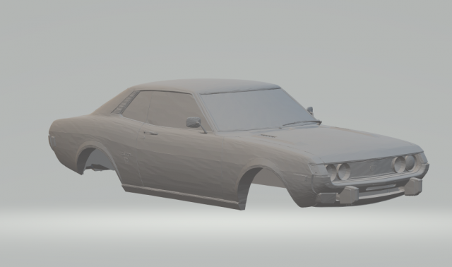 toyota celica gt 1976 3Dプリントモデル .c4d .max .obj .3ds .fbx .stl .blend