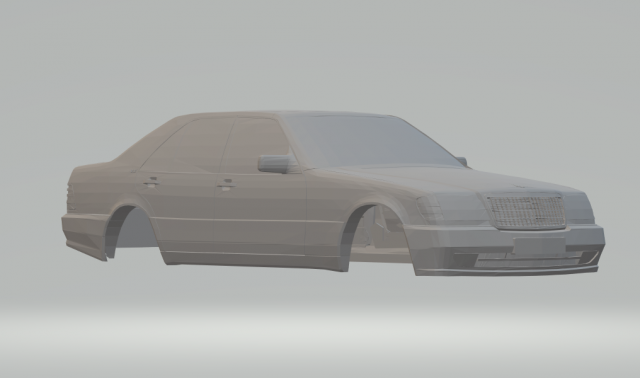 mercedes-benz - s-class 3D 프린트 모델 .c4d .max .obj .3ds .fbx .stl .blend 