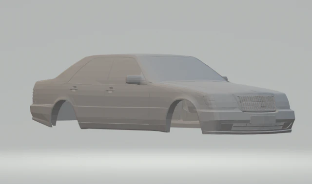 mercedes-benz - s-class 3D Print Model .c4d .max .obj .3ds .fbx .stl .blend 