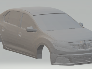 renault logan 3D Print Model