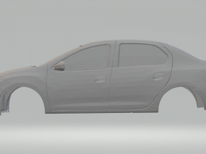 renault logan 3Dプリントモデル