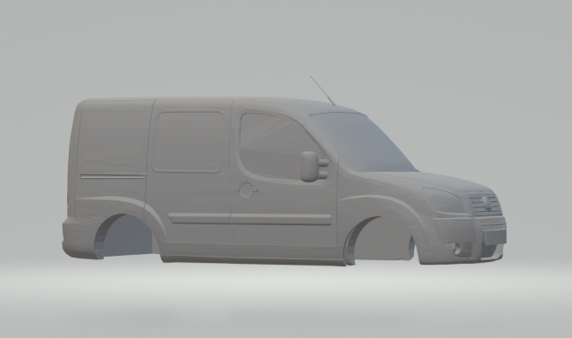 fiat doblo 3D Принт Модель .c4d .max .obj .3ds .fbx .stl .blend 
