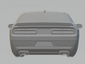 dodge challenger 3D 打印模型