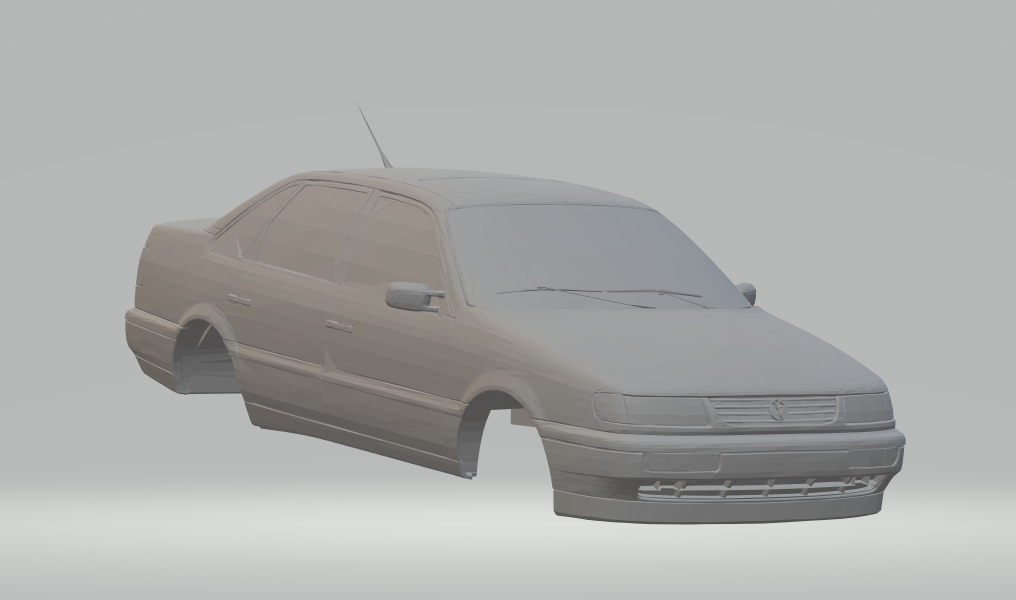 Volkswagen Passat B5 Blueprint - Download free blueprint for 3D modeling