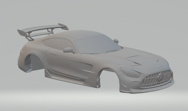 mercedes amg gtr black series 2020 3D Print Model .c4d .max .obj .3ds .fbx .stl .blend 