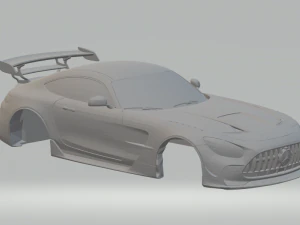 mercedes amg gtr s&eacute;rie preta 2020 Modelo de Impressão 3D
