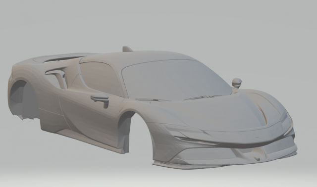 ferrari sf90 stradale Modelo de impresión 3D .c4d .max .obj .3ds .fbx .stl .blend