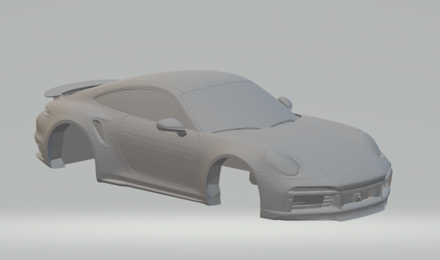 porsche 911 turbo s 2021 3Dプリントモデル .c4d .max .obj .3ds .fbx .stl .blend 