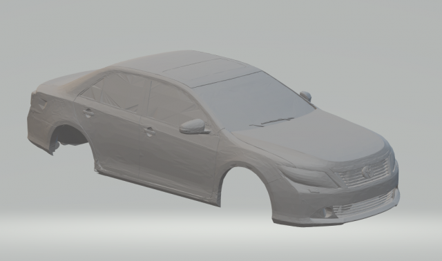 toyota camry 3D Print Model .c4d .max .obj .3ds .fbx .stl .blend 