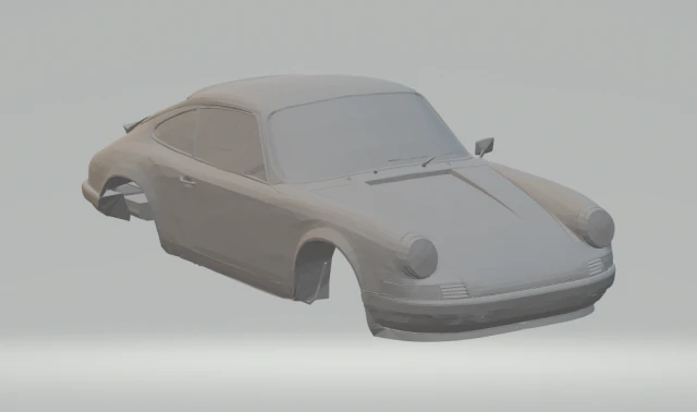 porsche 911 1970 3D Print Model .c4d .max .obj .3ds .fbx .stl .blend 