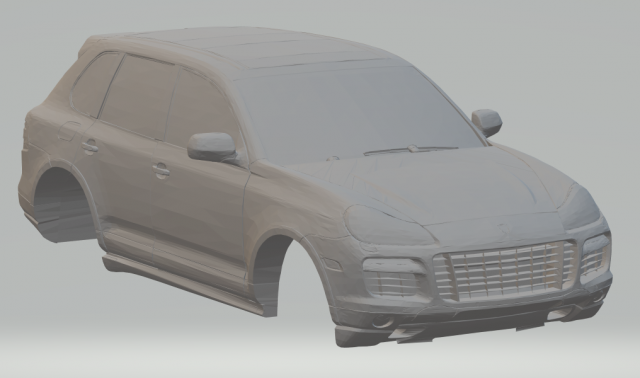 porsche cayenne 3D 打印模型 .c4d .max .obj .3ds .fbx .stl .blend 