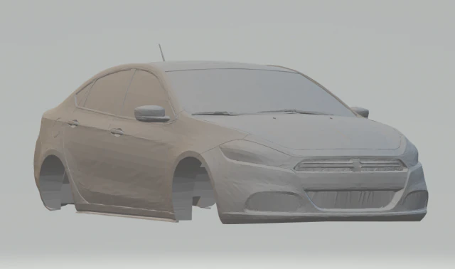 dodge dart 3D Print Model .c4d .max .obj .3ds .fbx .stl .blend 