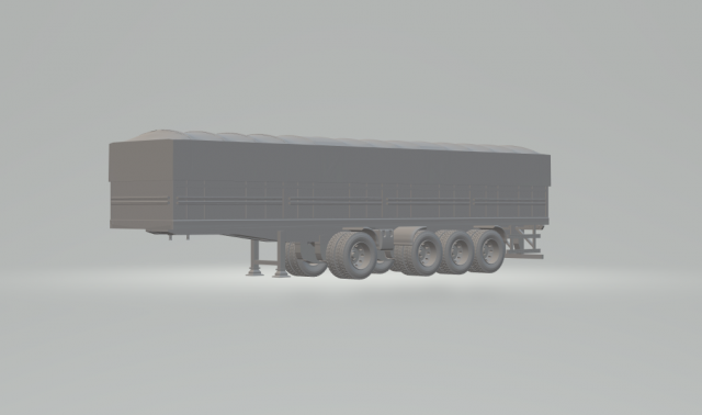 trailer brazilian truck canguru Model do druku 3D .c4d .max .obj .3ds .fbx .stl .blend 
