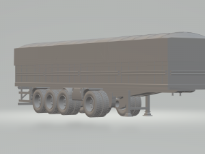 trailer brazilian truck canguru Model do druku 3D