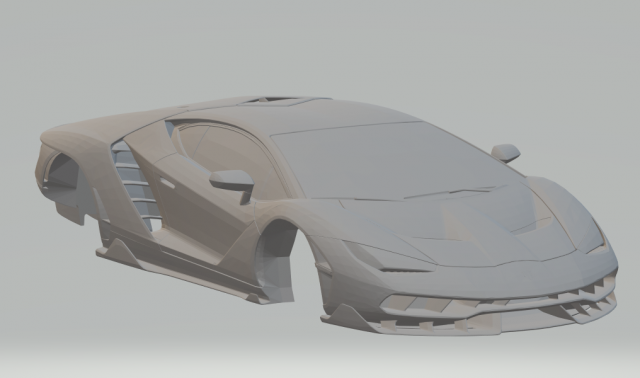 centenario 3D Baskı Modeli .c4d .max .obj .3ds .fbx .stl .blend 