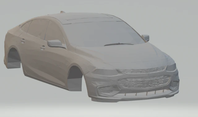 chevrolet malibu 3D Print Model .c4d .max .obj .3ds .fbx .stl .blend 