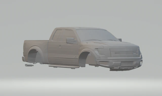 f150 3D Print Model .c4d .max .obj .3ds .fbx .stl .blend