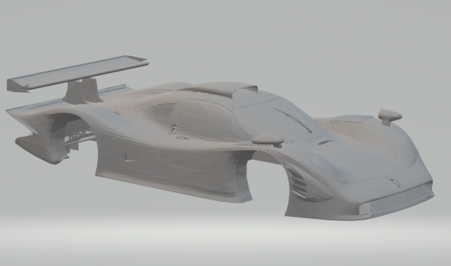 porsche 911 gt1 1998 Modello di stampa 3D .c4d .max .obj .3ds .fbx .stl .blend 