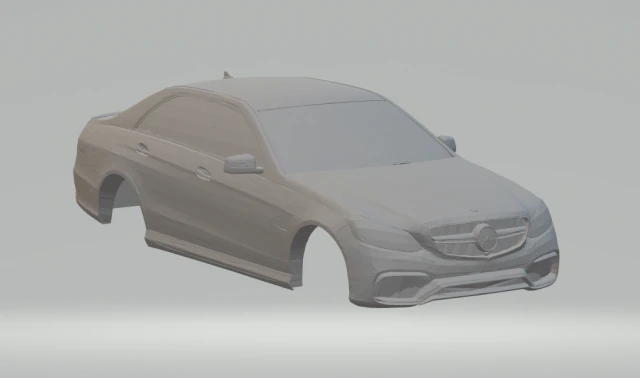 mercedes amg e63 3D Print Model .c4d .max .obj .3ds .fbx .stl .blend 