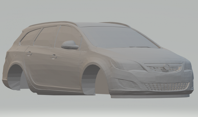 Opel astra sports tourer 3D 打印模型 .c4d .max .obj .3ds .fbx .stl .blend 