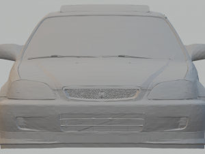 honda civic 99 coupe si 3D-printmodel