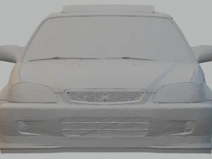 honda civic 99 coupe si 3D Print Model